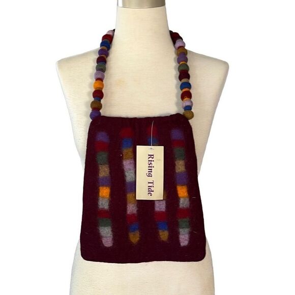 NWT Rising Tide Felted Wool Felt Purse Handmade - Picture 1 of 6